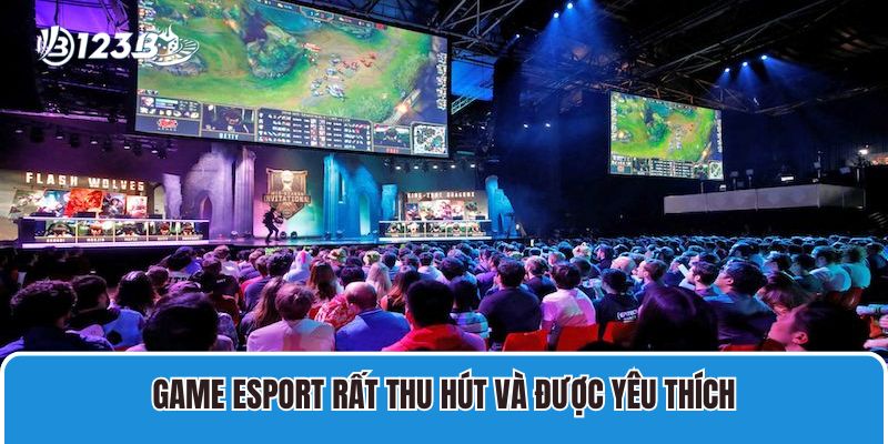 Game Esport rất thu hút và được yêu thích